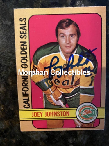 Joey Johnston - Autographed Card 1972-73 Opc #3