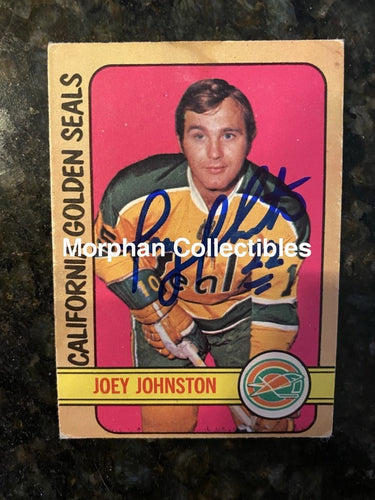 Joey Johnston - Autographed Card 1972-73 Opc #4