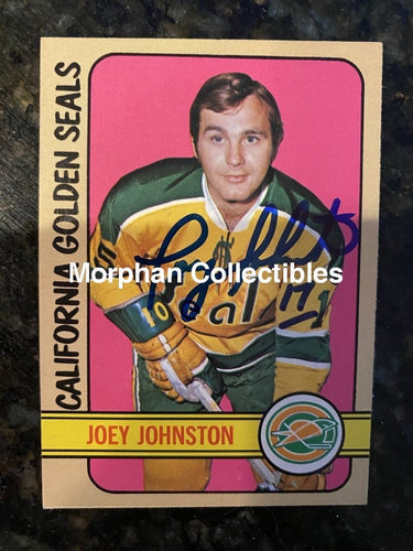 Joey Johnston - Autographed Card 1972-73 Topps #1