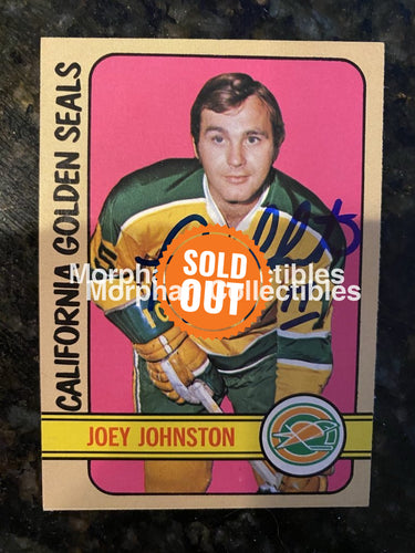 Joey Johnston - Autographed Card 1972-73 Topps #1
