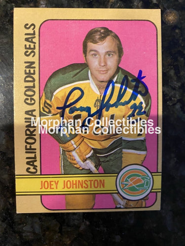 Joey Johnston - Autographed Card 1972-73 Topps #2