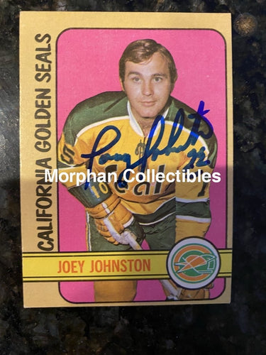 Joey Johnston - Autographed Card 1972-73 Topps #2