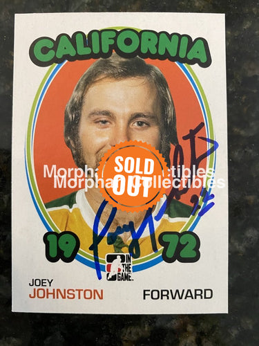 Joey Johnston - Autographed Card 1972 Itg