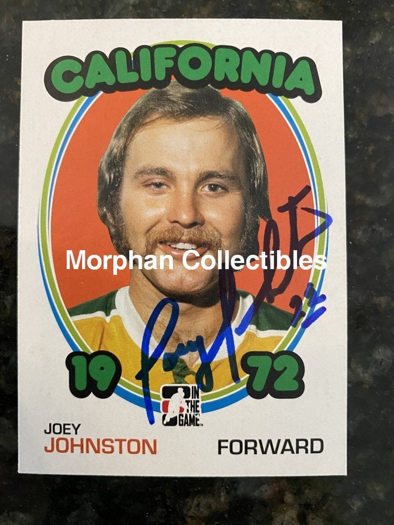 Joey Johnston - Autographed Card 1972 Itg