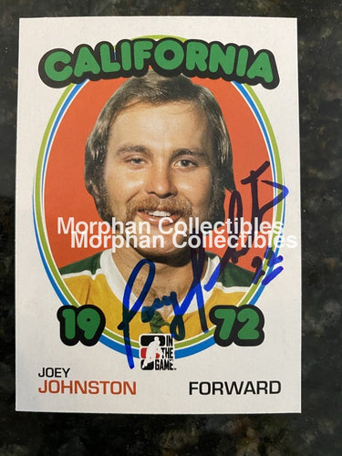 Joey Johnston - Autographed Card 1972 Itg