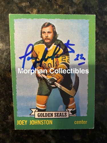 Joey Johnston - Autographed Card 1973-74 Opc #1