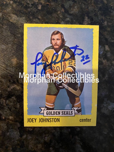Joey Johnston - Autographed Card 1973-74 Topps #1