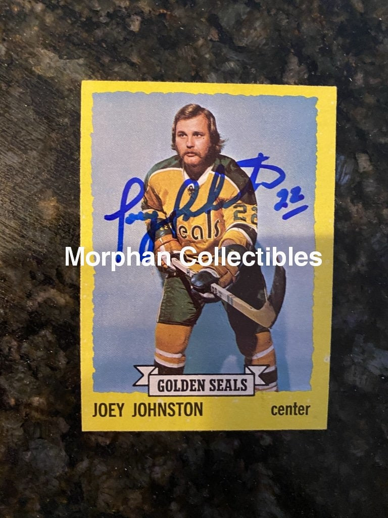 Joey Johnston - Autographed Card 1973-74 Topps #1