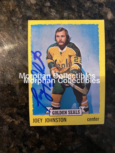 Joey Johnston - Autographed Card 1973-74 Topps #2