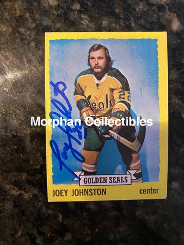 Joey Johnston - Autographed Card 1973-74 Topps #2