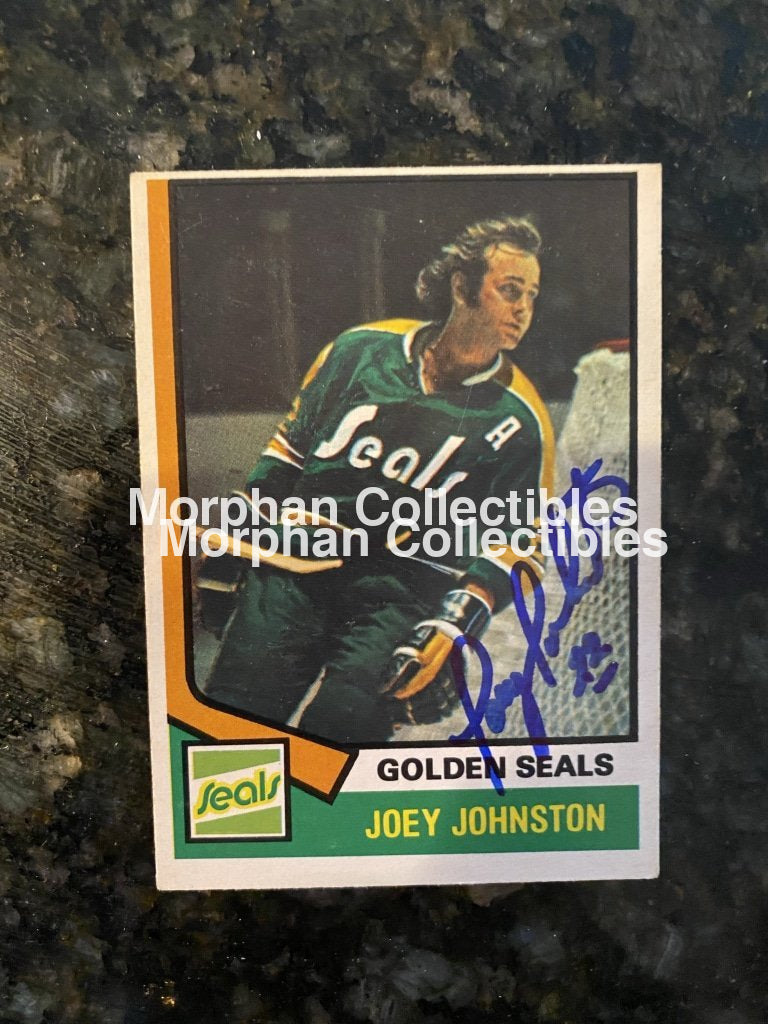 Joey Johnston - Autographed Card 1974-75 Opc #2