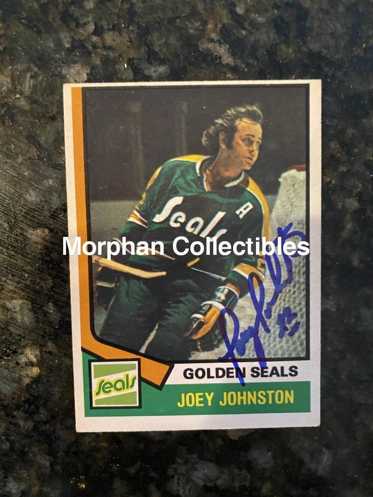 Joey Johnston - Autographed Card 1974-75 Opc #2