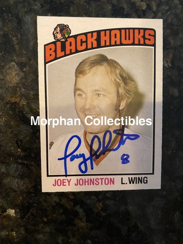 Joey Johnston - Autographed Card 1976-77 Opc #2