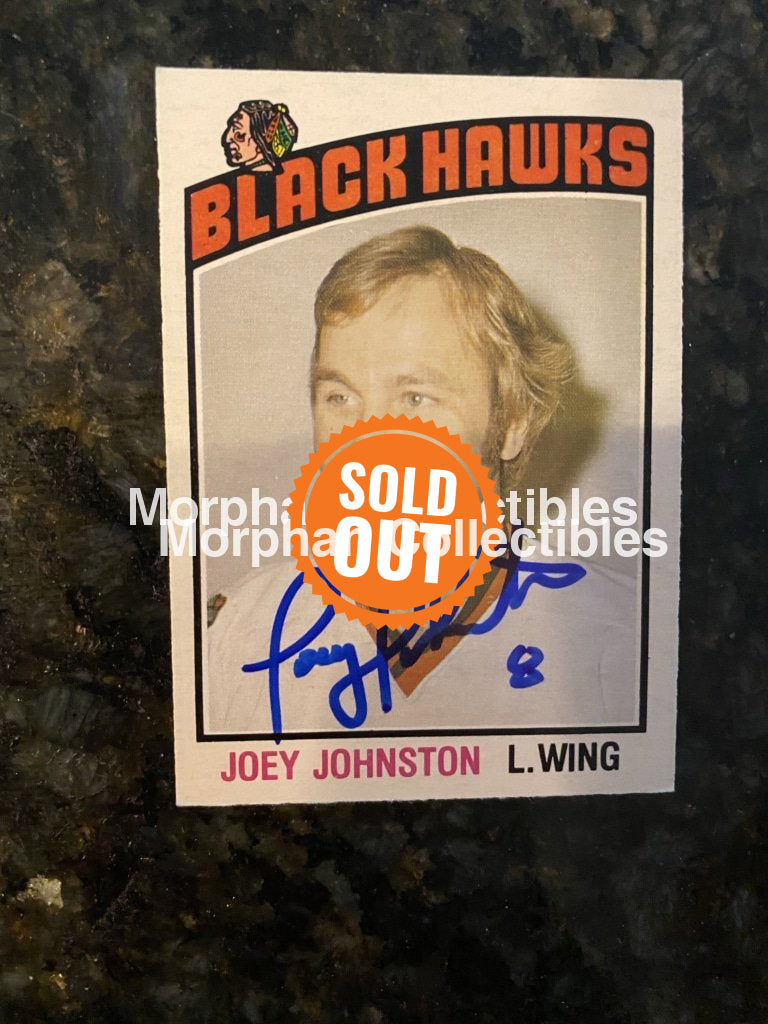 Joey Johnston - Autographed Card 1976-77 Opc #2