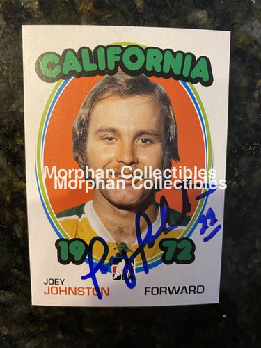 Joey Johnston - Autographed Card In The Game 1972 #1