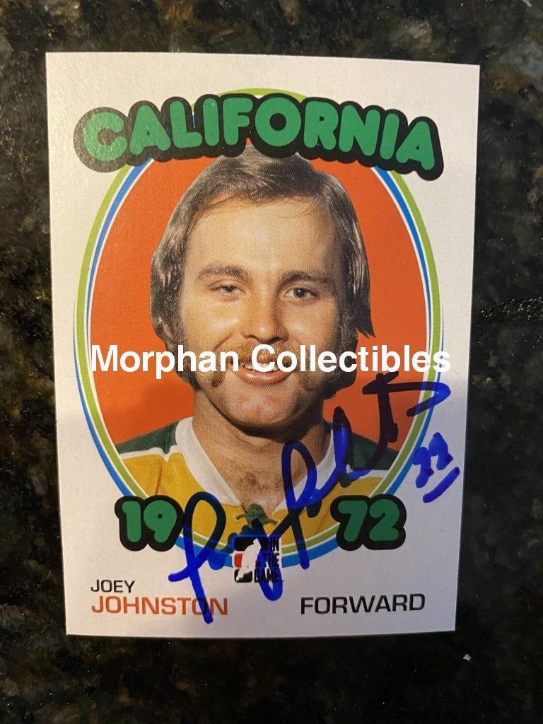 Joey Johnston - Autographed Card In The Game 1972 #1