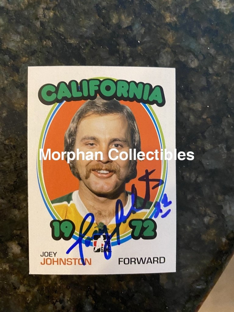 Joey Johnston Autographed Cards In The Game 1972 #2 Card