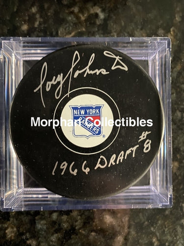 Joey Johnston - Autographed Pucks New York Rangers #2 Puck