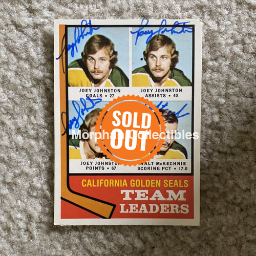 Autographed Card - 1974-75 Opc Team Leaders #2