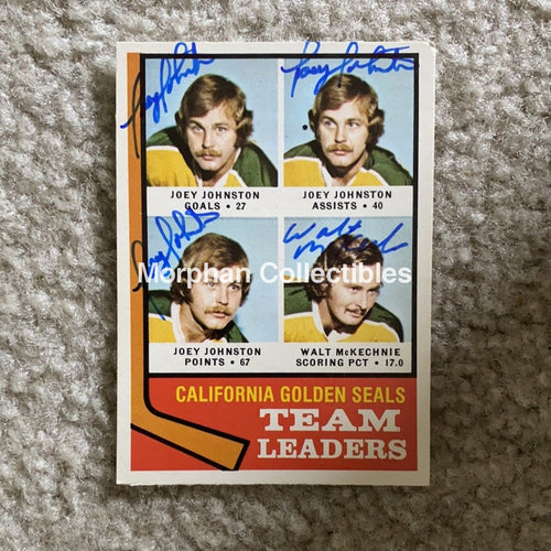 Autographed Card - 1974-75 Opc Team Leaders #2