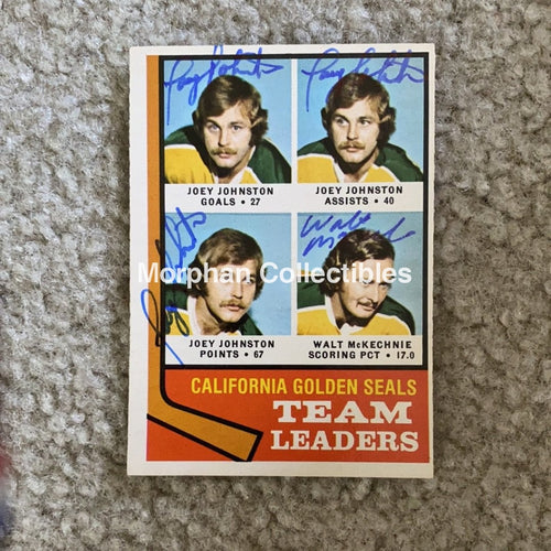 Autographed Card - 1974-75 Opc Team Leaders #3