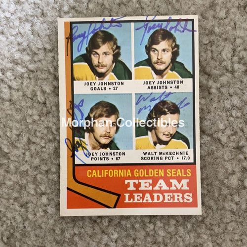 Autographed Card - 1974-75 Opc Team Leaders #4