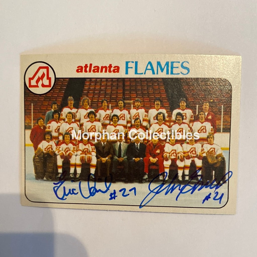 John Gould And Eric Vail - Autographed Card 1978-79 Team