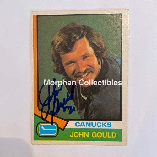 John Gould - Autographed Card 1974-75 Opc