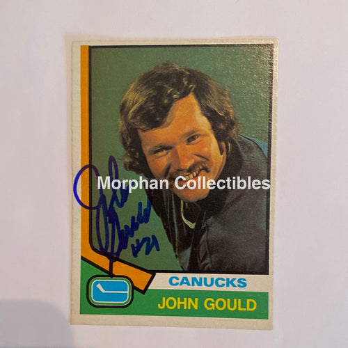 John Gould - Autographed Card 1974-75 Opc