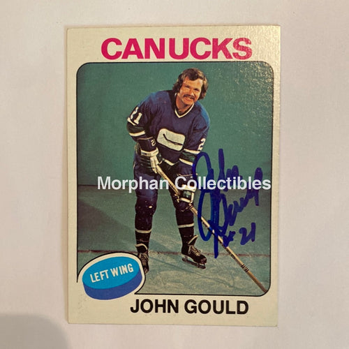 John Gould - Autographed Card 1975-76 Topps