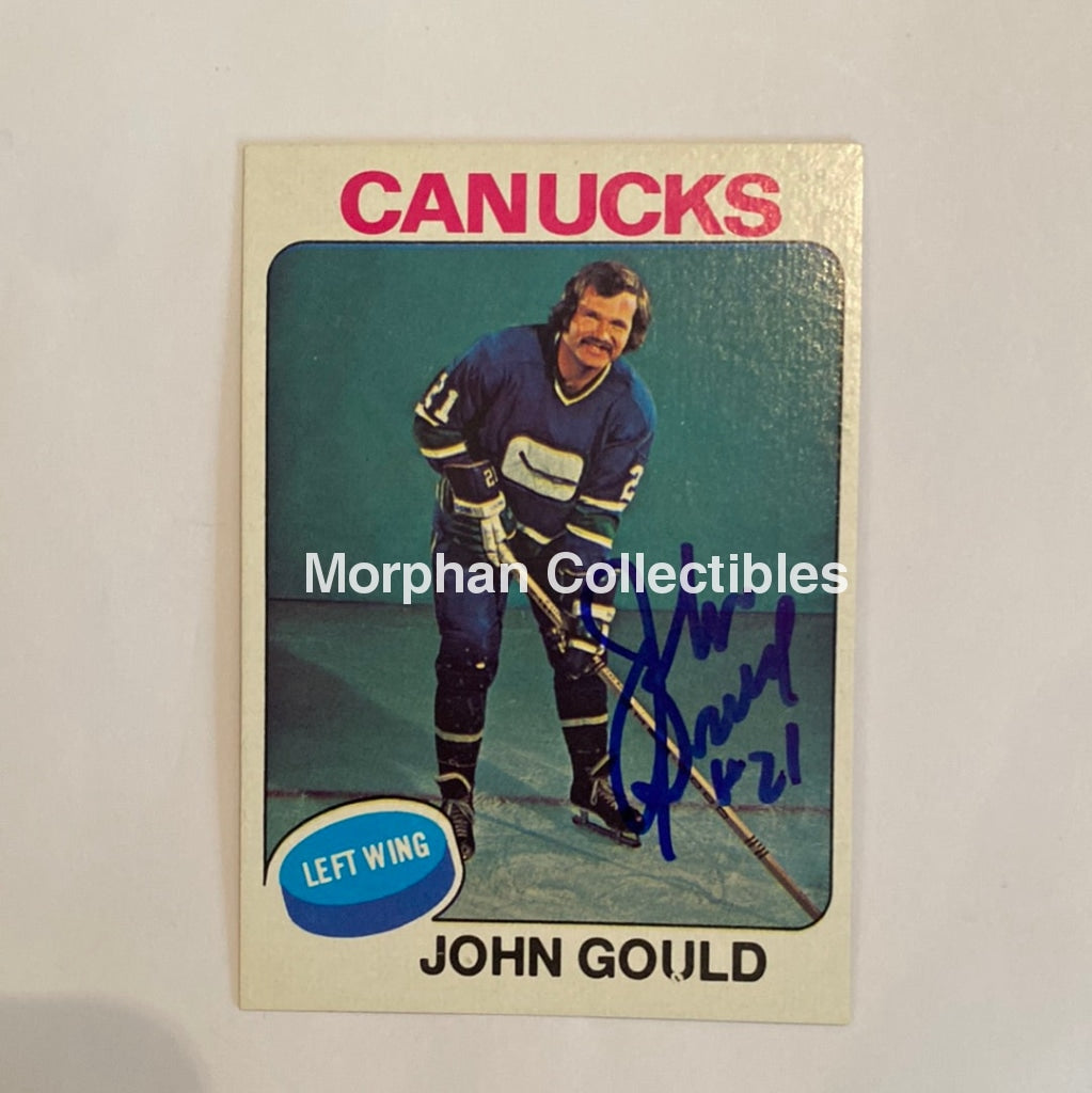 John Gould - Autographed Card 1975-76 Topps