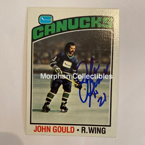 John Gould - Autographed Card 1976-77 Topps