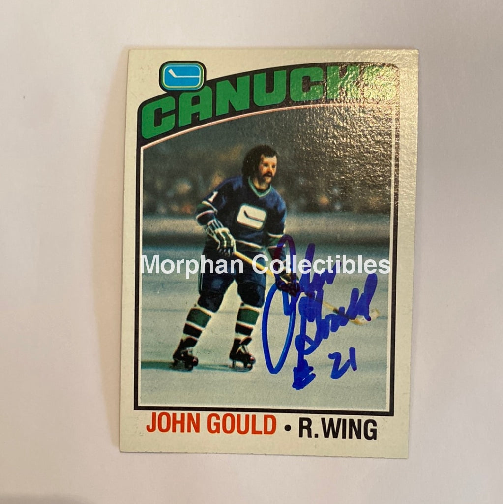 John Gould - Autographed Card 1976-77 Topps