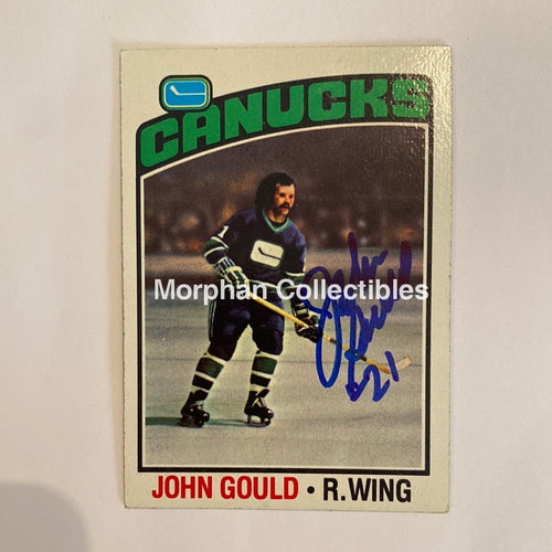 John Gould - Autographed Card 1976-77 Topps