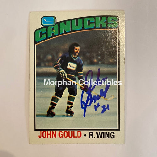 John Gould - Autographed Card 1976-77 Topps