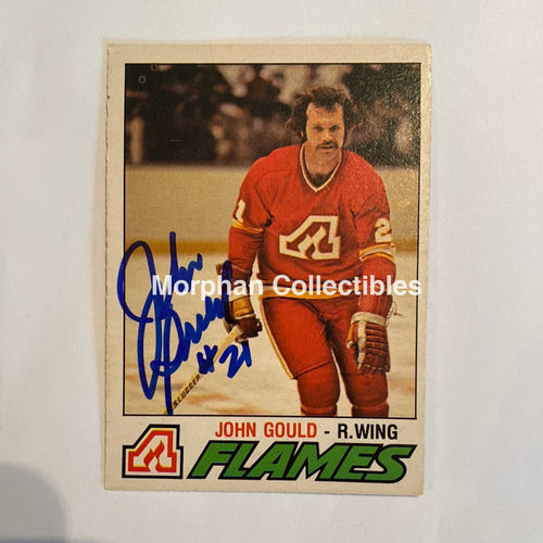 John Gould - Autographed Card 1977-78 Opc