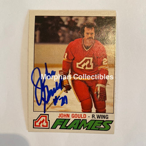 John Gould - Autographed Card 1977-78 Opc
