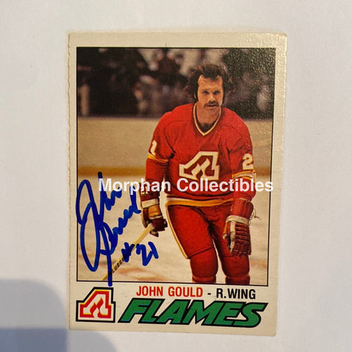 John Gould - Autographed Card 1977-78 Opc