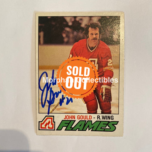 John Gould - Autographed Card 1977-78 Opc