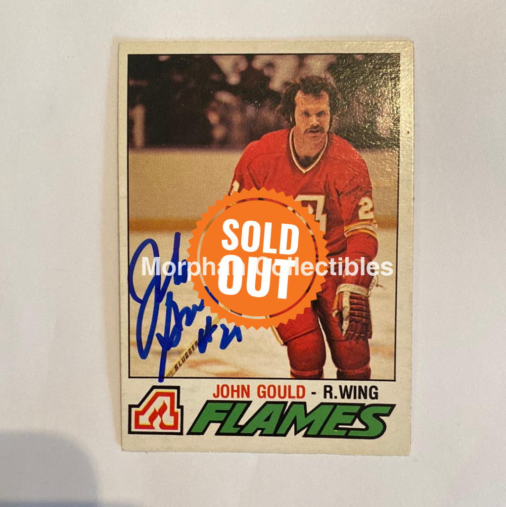 John Gould - Autographed Card 1977-78 Opc