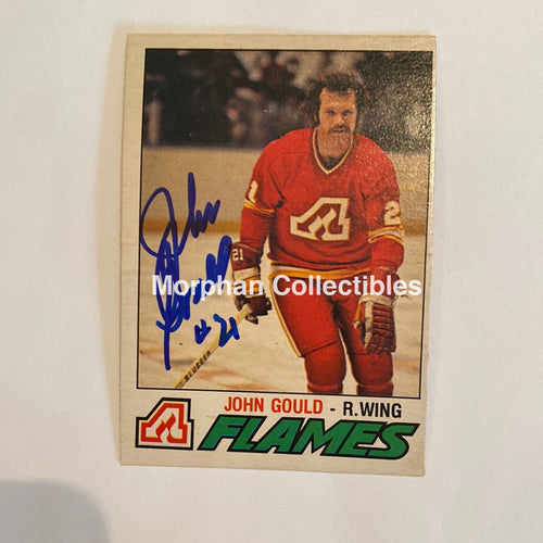 John Gould - Autographed Card 1977-78 Opc