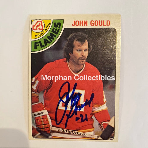 John Gould - Autographed Card 1978-79 Opc