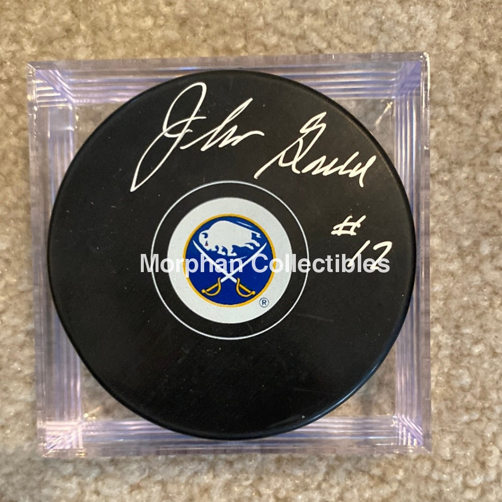 John Gould - Autographed Pick Buffalo Sabres Puck