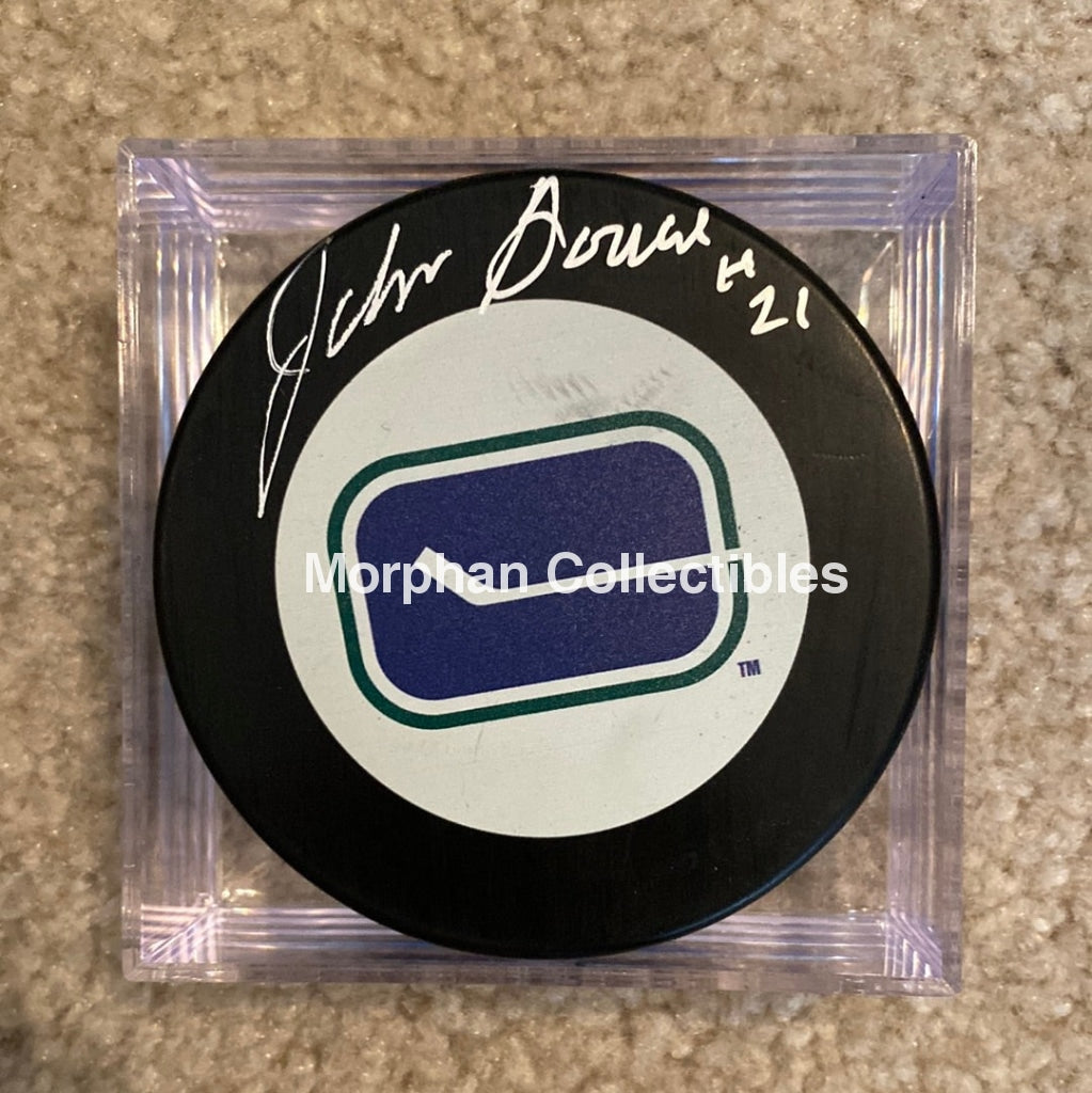 John Gould - Autographed Pick Vancouver Canucks Puck