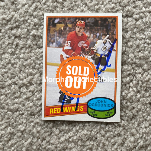 John Ogrodnick - Autographed Card - 1980 - 81 Opc Rookie
