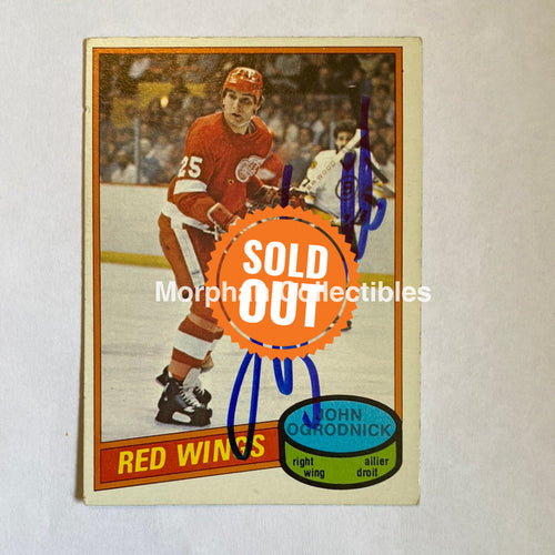 John Ogrodnick- Autographed Card - 1980-81 Opc Rookie