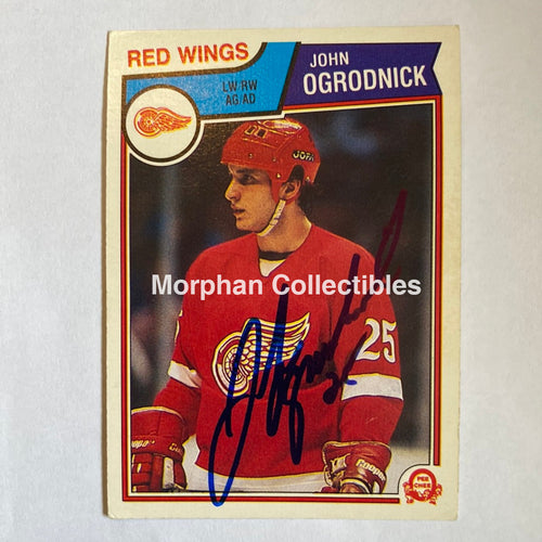 John Ogrodnick- Autographed Card - 1983-64 Opc