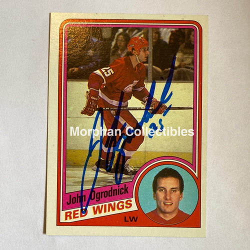 John Ogrodnick- Autographed Card - 1984-85 Topps