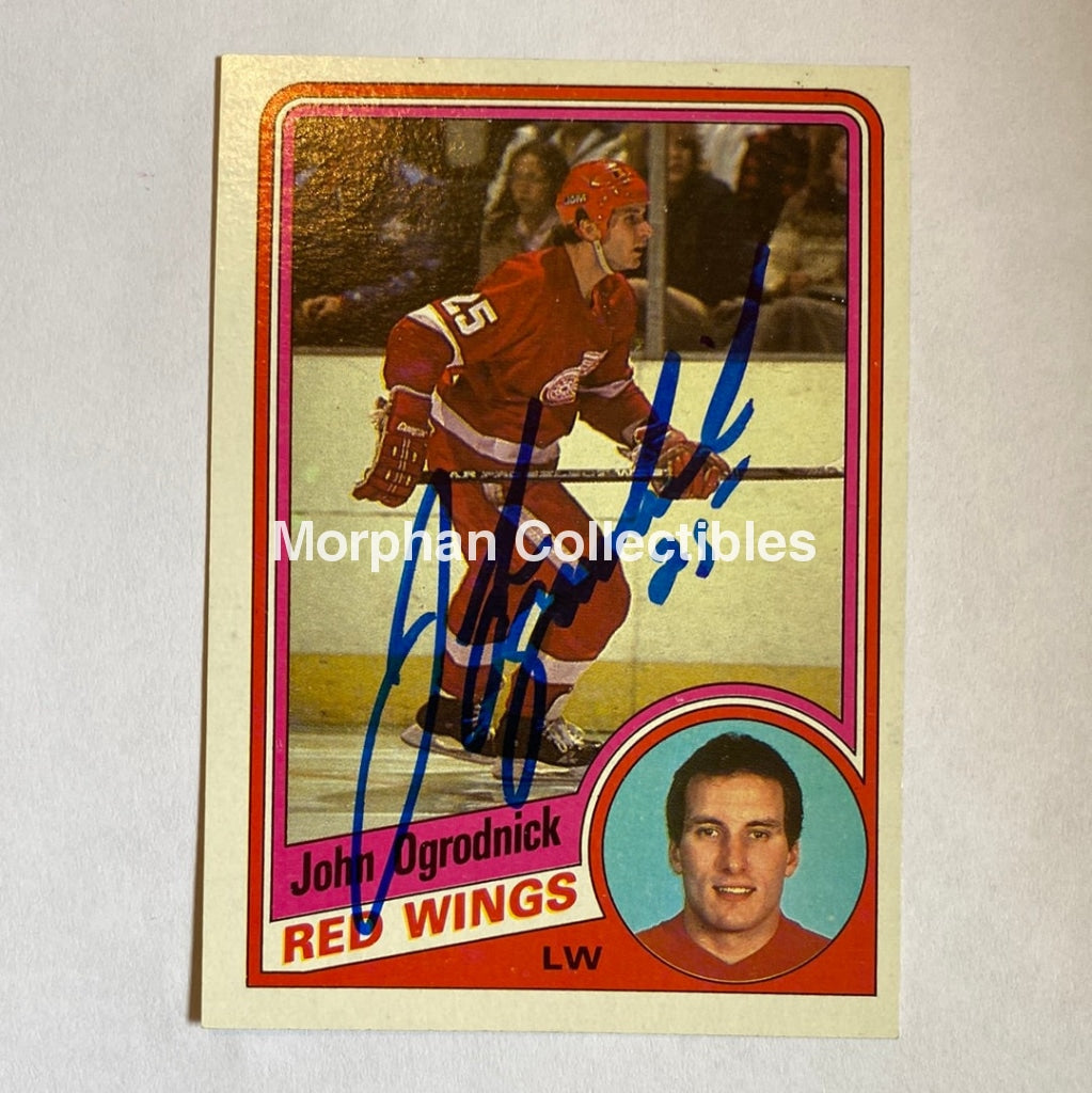 John Ogrodnick- Autographed Card - 1984-85 Topps