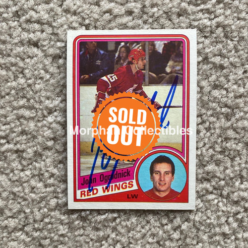 John Ogrodnick - Autographed Card - 1984 - 85 Topps